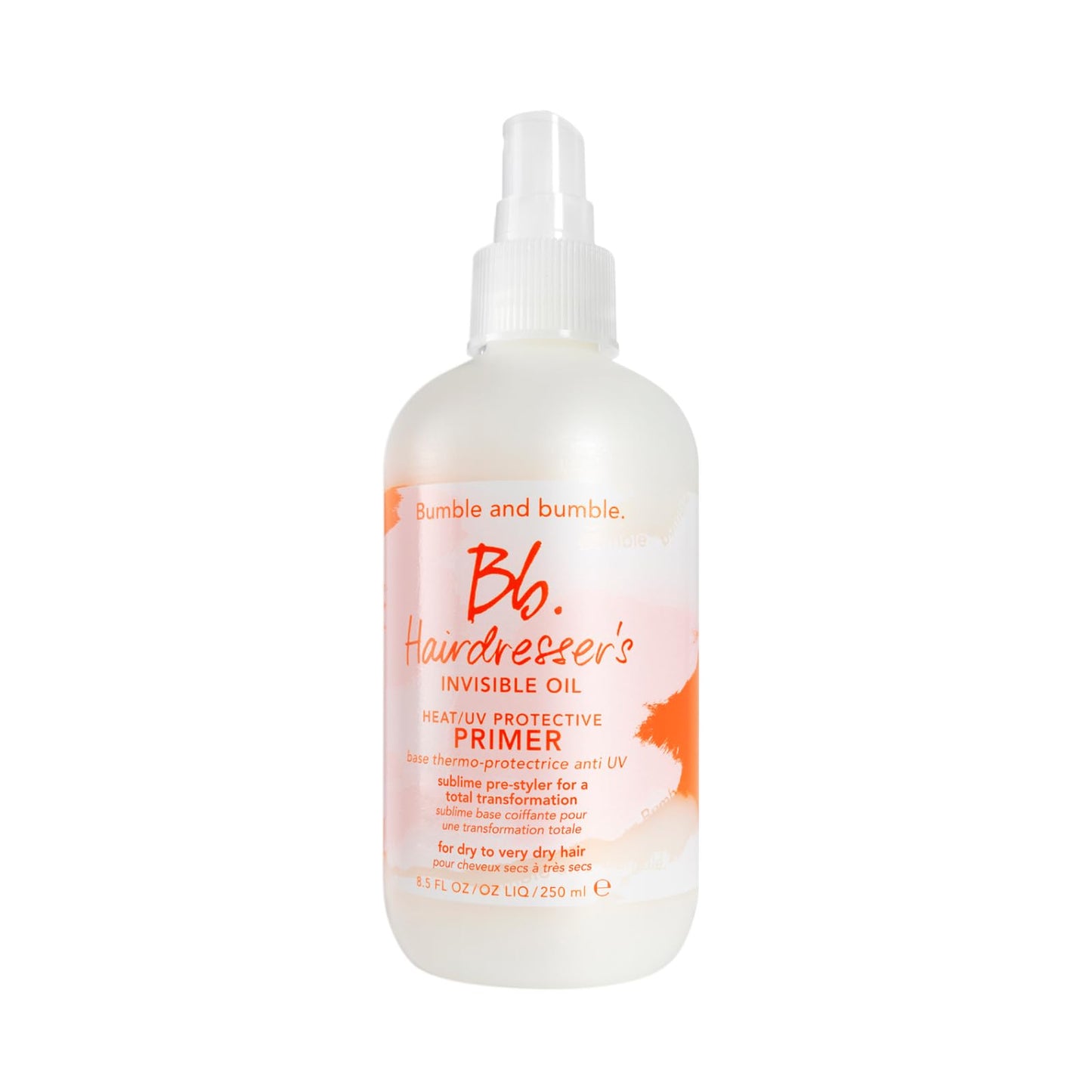 Bumble and bumble. Hairdresser's Invisible Oil Heat/UV Protection Leave-In Conditioner Hair Primer | Hydrating, Anti Frizz, Color Safe | Straight, Coily | With Argan Oil + Coconut Oil