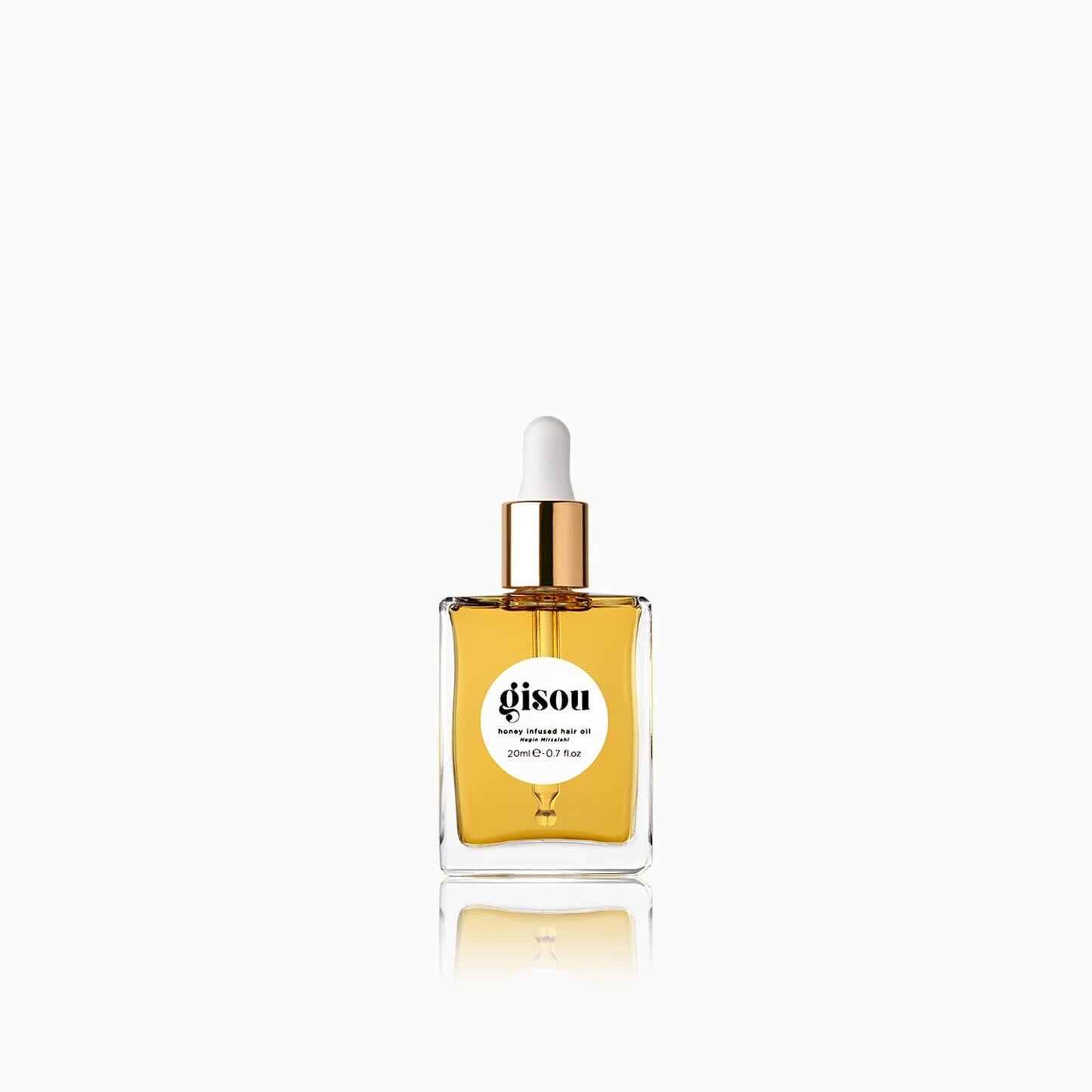 Gisou Honey Infused Hair Oil, Award-Winning Hydration, Frizz Control & Shine Treatment, Mirsalehi Honey & Botanical Oils, Heat Protection up to 450°F, All Hair Types​ (50ml)