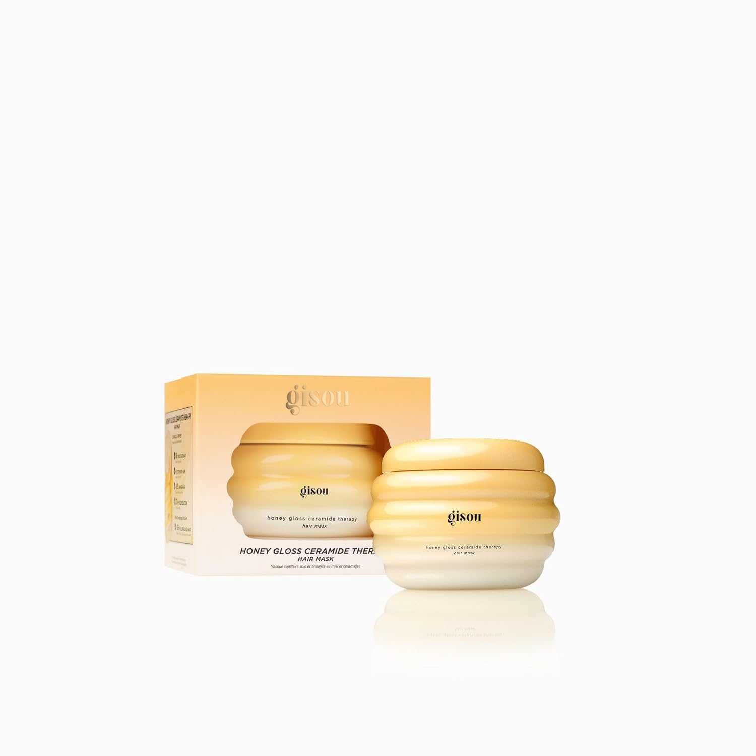 Gisou Deep Treatment Duo Mini – Honey Infused Hair Oil & Honey Gloss Ceramide Therapy Hair Mask – Travel Size Hydration, Strength, Shine & Frizz Control
