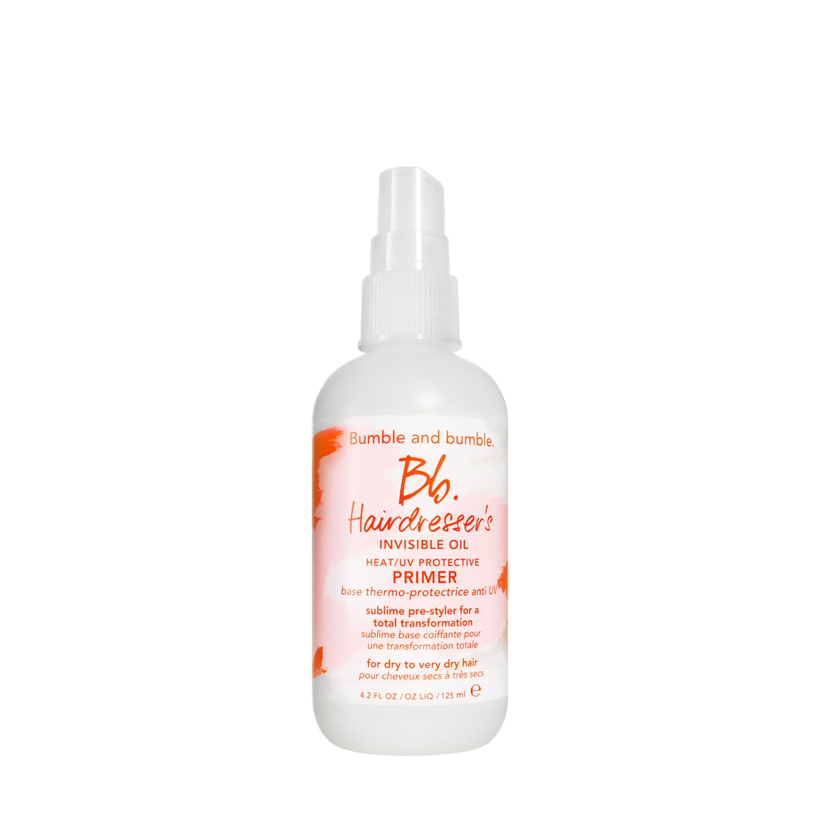 Bumble and bumble. Hairdresser's Invisible Oil Heat/UV Protection Leave-In Conditioner Hair Primer | Hydrating, Anti Frizz, Color Safe | Straight, Coily | With Argan Oil + Coconut Oil