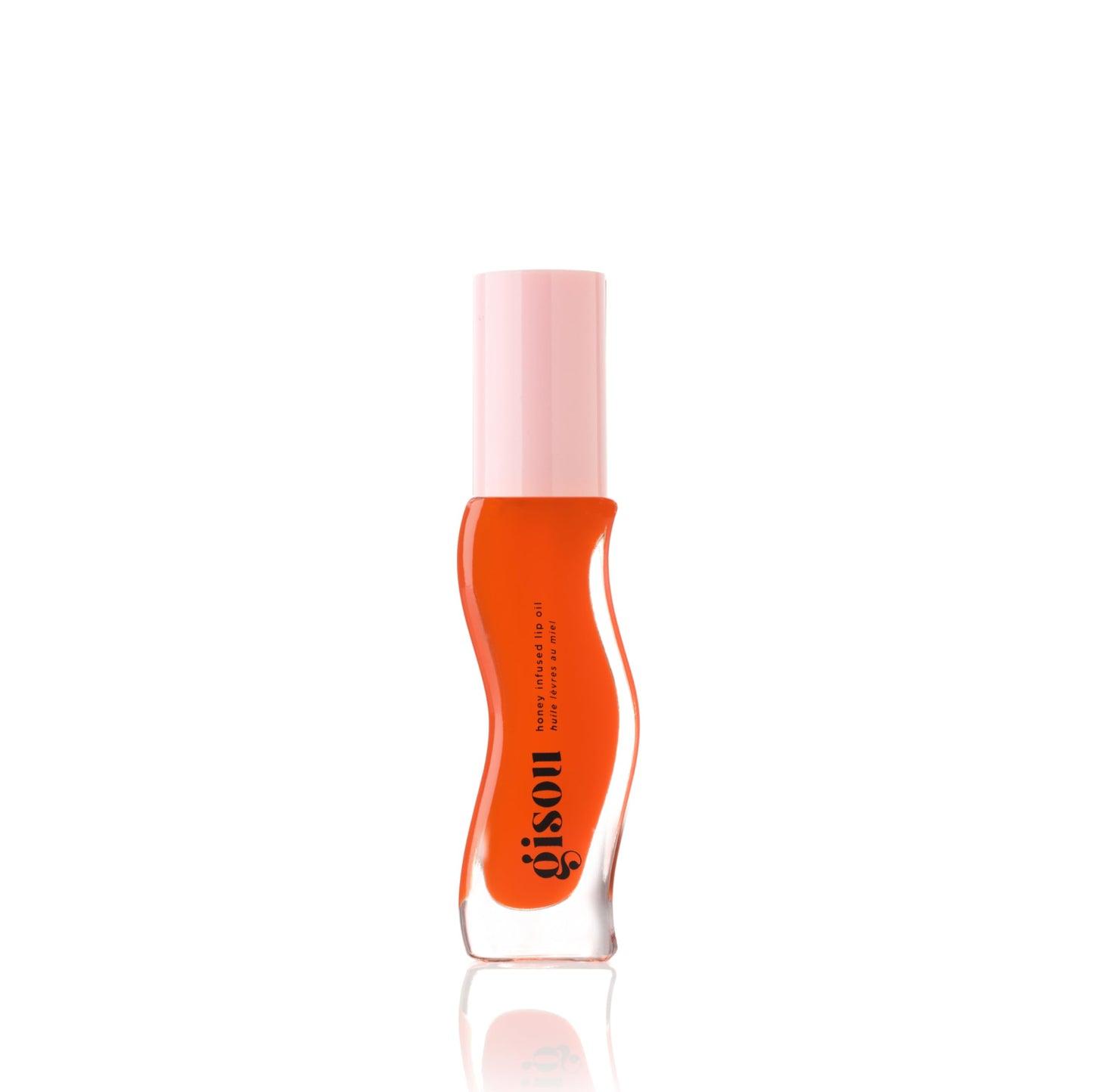 Gisou Honey Infused Hydrating Lip Oil, Nourishing Lip Moisturizer for Dry Lips, High Shine, Smooth Finish, Clear Pink Shimmer Shade, Fresh Watermelon Scent, Watermelon Sugar, 8ml