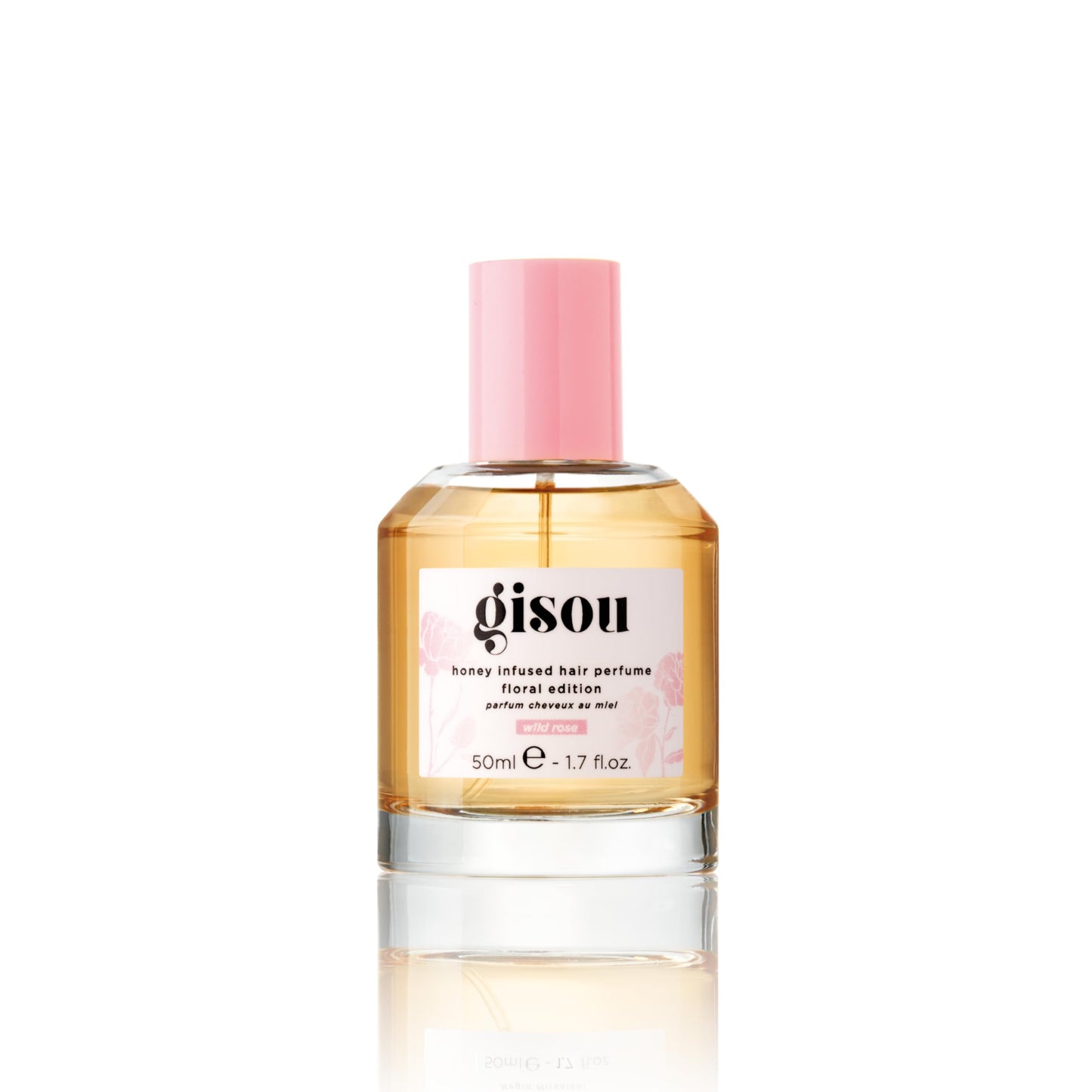 Gisou Honey Infused Hair Perfume, A Delicate Hair Fragrance with Sweet Notes of Honey Blended into Spring Florals, Nourishing and Hydrating Hair Shine Spray (1.7 fl oz)