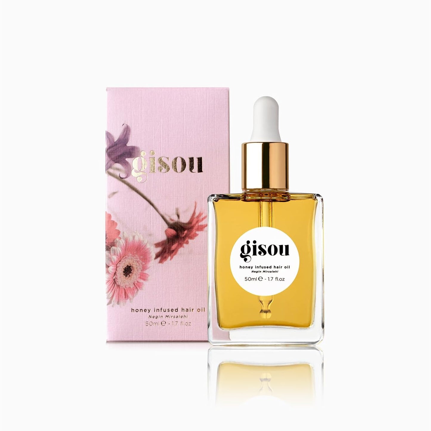 Gisou Refresh & Shine Set, Daily Hydration & Lasting Fragrance, Mirsalehi Honey & Bee Garden Oils, Shine Boost & Signature Wildflower Scent, Suitable for All Hair Types
